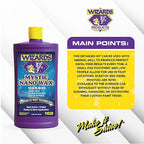 Wizards Mystic Nano Car Wax Polish - Protects and Provides Extreme Gloss and Slickness - Safe For All Paint and Clear Types Car Polishing Compound - For Both Machine and Hand Use - 32 oz
