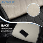 Linen Car Seat Covers for Cars, Front Car Seat Cover Protectors with Storage Bags, Anti-Slip & Soft Automotive Seat Cushion Universal Fit for Most Sedan, SUVs, Vehicles (Deep Grey)