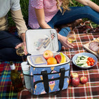 Cooler Bag Insulated Picnic Bag Large Lunch Box Reusable Tote Bag Soft Sided Portable Beach Cooler Grocery Camping