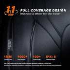 AOMSAZTO Custom Fit Seat Covers for Toyota RAV4: 2022 2023 2024 2025 SE Hybrid, 2019 2020 2021 2022 2023 2024 2025 Prime & XSE Hybrid - Full Set Waterproof Faux Leather (Black)