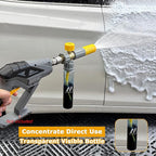 M MINGLE Mini Foam Cannon, Pressure Washer Foam Cannon with 5 Nozzle Tips, 1/4" Quick Connect for Car Wash, Patio, Deck Cleaning