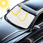 Windshield Sun Shade -Certified 99.87% UVB & 99.02% UVA Car Sun Shade. Award Winning Sunshade - Patented Technology | Compatible for Toyota Tundra (2022-2026) | Car Shades by Kinder Fluff