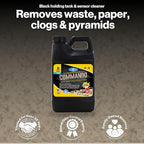 Walex Commando Liquid Black Holding Tank and Sensor Cleaner for RV, Camper & Marine - Rapid Breakdown of Waste & Toilet Paper, Cleans Entire Tank within 12-24 Hours, Restores Sensor Function, 32oz
