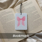 Preppy Coquette Pink Bow Floral Car Air Freshener 4 Pcs - Trendy How Lucky Are We Bow Flowers Air Freshener Hanging Decor for Cars Closet Drawer Books, Girly Car Accessories Mirror Decor for Women