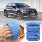 Microfiber Wax applicator pad,car Wax applicator pad with Finger Pocket Wax, Foam applicator Pads for car Detail,Buffing Polishing Foam Pads for Car Cleaning and Fine Polishing (5 inch,6 Pack)
