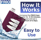 FRIO Cooling Wallet - Insulin Cooler for 45+ Hours of Stress Free On The Go - Burgundy Mini