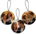 Bemaystar Custom Air Fresheners with Picture – Custom Double Sided Photo Car Air Freshener, Personalized Air Freshener for Car Wardrobe Bathroom and Hanging Ornaments (Circle)