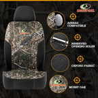 Mossy Oak Camo Seat Covers, Airbag Compatible, Universial Fit, Fit Most Bucket Seats - Made with Premium Rip-Stop Oxford Fabric - Official Licensed Product
