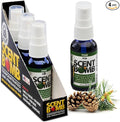 Scent Bomb Air Freshener Spray, Long-Lasting Odor Eliminator - Effective Deodorizer for Home & Car, Fresh Room Spray for Kitchen, Bathroom & Smell Neutralizer - 1 oz Pack of 4, Pine Scent