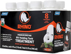 Camco RhinoFLEX Premium Enzyme RV Holding Tank Treatment Singles | Features a Biodegradable Septic Safe Formula, a Pine Scent, and is Ideal for RVing, Boating, and More | (8) 4 oz Bottles (41511)