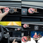Record Player Car Vent Clips Air Freshener Retro Style Album Cover Car Air Conditioning Outlet Clip Fragrance Diffuser Car Interior Decoration Accessories, Retro Record Player