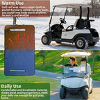 TUYU Heated Golf Cart Seat Cover,Non-Slip Winter Golf Cart Seat Warmer Towel Blanket for 2-Person Seats Club Car, Golf Cart Accessories Gift for Men.52 * 32 inch. Keeps Warm and Clean