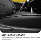 Lolcar Rav4 Seat Covers Custom Fit for Toyota Rav4 LE(NOT for Hybrid) 2013 2014 2015 2016 2017 2018,Leather Car Seat Cover for Trucks SUV Full Set,Faux Leather (Black)