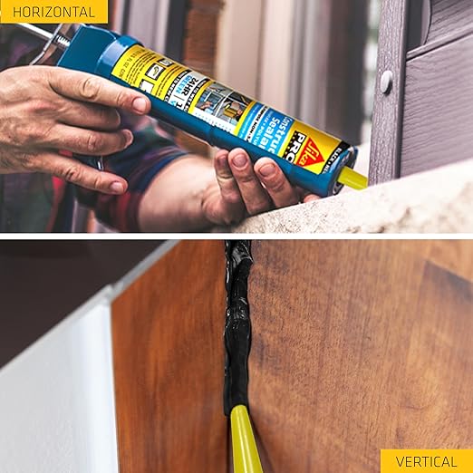 SIKA Sikaflex Construction Sealant - Black, Paintable Polyurethane, All-Purpose for Sealing Joints & Gaps, 10.1 fl. oz Cartridge - Weatherproof, Durable, Non-Corrosive
