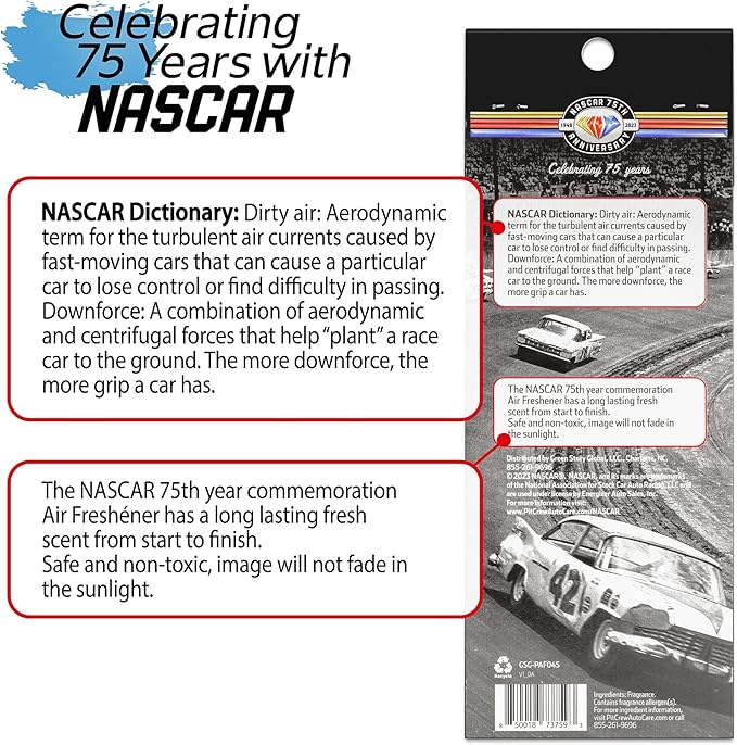 NASCAR - 75th Anniversary Limited Edition - Automotive Car Air Freshener - Moonshine Frost (Daytona 500/3-Pack)