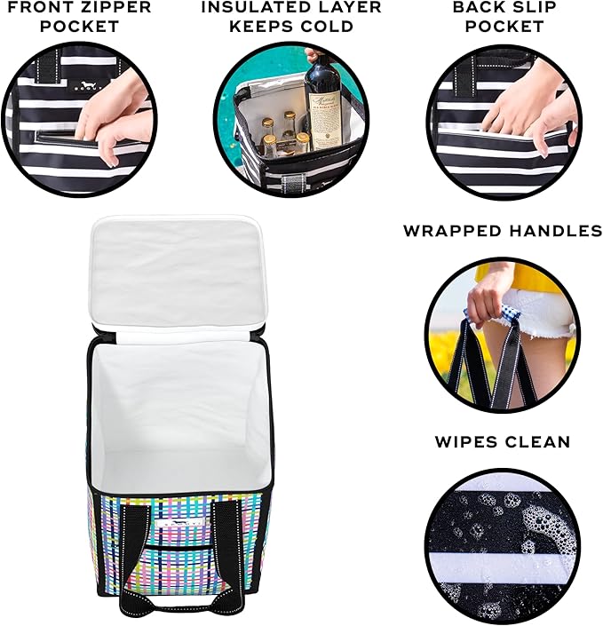 SCOUT Pleasure Chest - Soft, Lightweight, Insulated Cooler, Fits 5 Wine Bottles, Cooler for Beach, Pool, Boat, and Picnics
