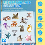 48 Pcs Employee Appreciation Gift Bulk Funny Air Freshener Car Scented Sea Animal Thank You Hanging Decor Inspirational Team Thank You Gift for Coworkers Staffs Nurse Teachers Student