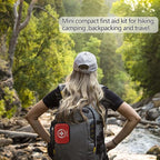 Mini Durable First aid kit -Small Hard Shell Medical Kit for Home, Businesses -Waterproof EVA Emergency First Aid Supplies -Perfect for Boat, Sports, Car, Hiking, First Aid Kit Bag, Survival kit