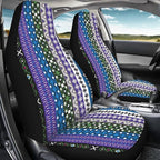 Baga Ethnic Striped Print Print Car Seat Covers for Women Men,Universal Auto Front Seats Protector Fits for Car,SUV Sedan,Truck