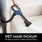 Shark Navigator Lift-Away ADV Upright Vacuum with HEPA Filter, Powerful Pet Hair Pickup, Advanced Swivel Steering, Lightweight Versatility, For Carpets & Hard Floors, Blue Jean, LA301