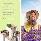 Waterless Essential Oil Diffuser for Home Aromatherapy Car Nebulizing Diffuser Battery Operated 5-20mL Mini Scent Air Machine Up to 600 Sq.Ft. 4Timer 3 Mist-Level (AN7 White)