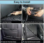 Front Seat Covers for Cars,Waterproof Car Seat Protector with Side Flaps 600D Fabric Front Seat Dog Cover for Trucks Vans SUVs Sedans, Non Slip Scratch Proof Seat Covers for Dogs in Car