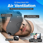 4-in-1 Travel Comfort Set Inflatable Neck Pillow, Convertible Lumbar Support & Foot Hammock, 3D Sleep Mask & Ear Plugs Complete Comfort Kit for Airplane, Office & Car Gift-Ready (Gray)