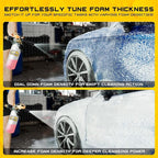 Foam Cannon Kit, 1L Bottle with 5 Pressure Washer Nozzle Tips & Turbo Nozzle, 1/4 Inch Quick Connector, 4000 PSI Max, Compatible with Gas Pressure Washers&Electric Pressure Washers