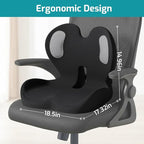 Memory Foam Seat Cushion with Lumbar Support Pillow,Office Chair Cushion,Ergonomic Car Seat Cushion,Designed for Tailbone,Sciatica, Lower Back Pain Relief,for Office,Car,Truck,Desk Chair