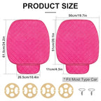 surpassme Comfortable Car Seat Covers Universal Front Seat Coves for Car Accessories with Storage Pockets, Padded Car Interior Covers for Automotive, SUV, Truck, and Van