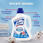 Lysol Laundry Sanitizer Additive, Bacteria-Causing Laundry Odor Eliminator, Detergent Additive, Crisp Linen, 90oz