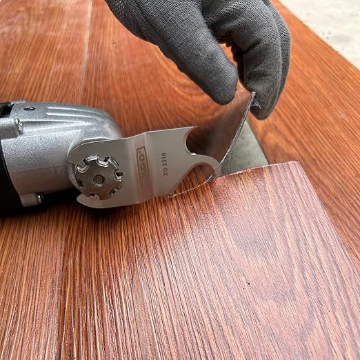 XXGO 3 Pcs Multi Tool Saw Blades Oscillating Multi Tool Knife Blade for Cutting Roofing Asphalt Shingles PVC Floor Carpet Cardboard Fit Milwukee Rockwell Bosch Dremel Ryobi Ridgid XG3310