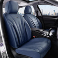 Coverado Front Seat Covers, 2 PCS Leather Seat Cover for Cars, Automotive Seat Cover, Luxury Universal Car Seat Protector, Waterproof Front Seat Car Seat Cushion Fit for Most Sedan, SUV, Trucks (Navy)