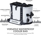 GrandTies 40 Can Portable Soft Cooler Bag - High-Performance Large Cooler - Leak Proof Waterproof Insulated Cooler Bag - Portable Ice Chest for Outdoor, Fishing, Beach, Travel, Camping