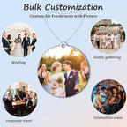 10-1000 Pcs Custom Air Fresheners with Picture - Double Sided Personalized Car Air Freshener with Photo & Logo, Hanging Auto Accessories & Custom Gifts for Branding Business Events (Rount)