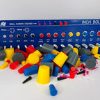 High Temp Masking Supply 235 Piece Silicone Rubber Plug Set - Sizes 1/32" to 1" - Tapered Stoppers for Powder Coating, Painting, Ceramic Coating, Sealing Holes - Non-Toxic, Flexible, Reusable