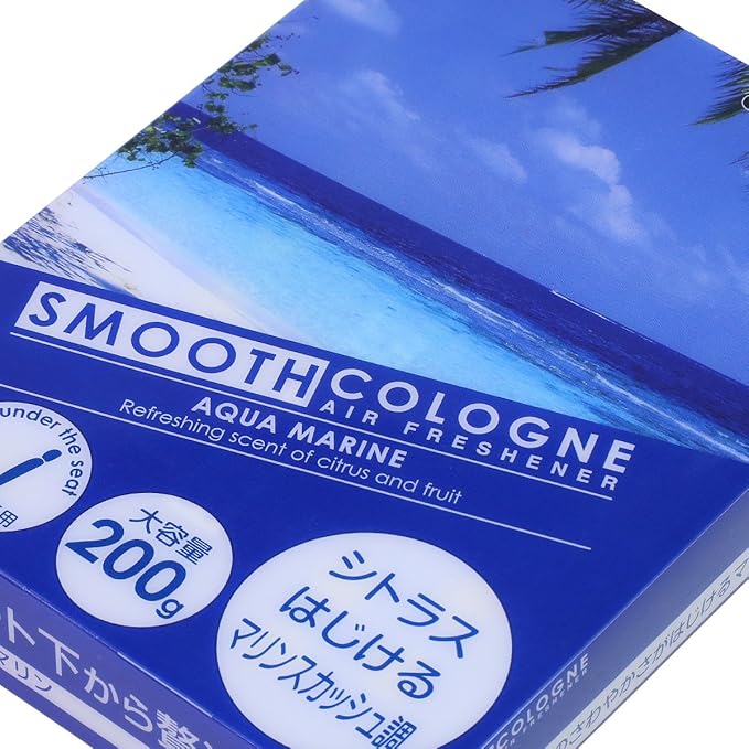 Auto Dynasty Smooth Cologne Gel Based Aqua Marine Scent Japanese Under-The-Car Air Refresher/Odor Eliminator Brick (Blue)