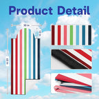 2 Pack Car Seat Towel Covers, Sweat Protector for Front Seats, Premium Thickened Microfiber with Colorful Rainbow Stripes, Breathable & Quick Dry, Slip-on Headrest Pocket for Gym, Beach, Running