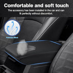 Autorder Center Console Cover for 2024 2025 2026 Toyota Tacoma Accessories Armrest Cover Anti-Scratch Middle Console Pad Leather Armrest Protector