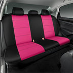 Road Comforts Car Seat Cover, Leather Car Seat Cover Full Set, Automotive Seat Covers, Airbag Compatible Universal Fit for Most Cars (Hot Pink)