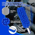 Car Cleaning Kit,62'' Car Wash Brush with Long Handle,Complete Car Cleaning Brush Kit Microfiber Cleaning Head & Extra-Thick Aluminum Extension Pole for Car, Truck, SUV, RV