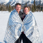 Emergency Mylar Thermal Blankets, 10-Pack Silver Space Blanket for Survival Kit, Winter Car Emergency & Outdoor Camping Safety. Body Heat Reflective Foil Blankets for Survival Gear & First Aid