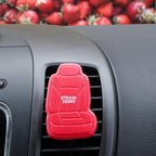 FH Group Air Freshener Vent Clips, Mini Car Seat Covers Design, (Strawberry Scent)-5PK