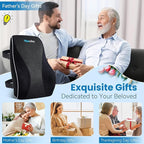 Niceeday Lumbar Support Pillow for Office Chair Car Back Support Pillow, Memory Foam Gaming Chair Desk Chair Back Cushion for Lower Back Pain Relief, Ergonomic Back Rest,Office Home Essentials