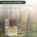 ADK Balsam Fir Car Air Freshener, Long-Lasting Essential Oil Diffuser for Hanging or Clipping, Made in the USA