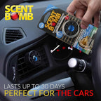 Scent Bomb Car Air Freshener Vent Clip – Long-Lasting Fragrance, Easy Clip-On Design for Freshness On-the-Go, Ideal for Cars, Trucks & SUVs – Keeps Your Vehicle Smelling Fresh (Hawaiian Blue, 3 Pack)
