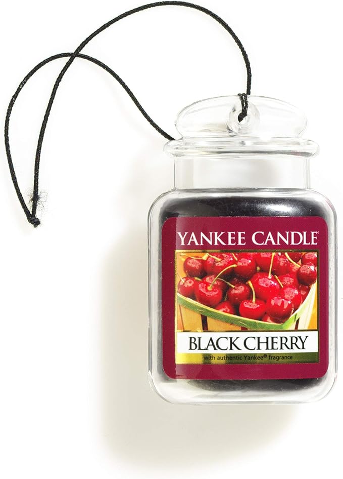 Yankee Candle 1221000E Car Freshener, Car Jar Ultimate, Black Cherry