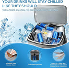 Portable Soft Cooler Bag - 24/60 Can Insulated Camping Cooler, Leakproof Collapsible Soft Sided Cooler for Drink, Suitable for Picnic, Beach, Outdoor, Lunch, Work, Ice Chest