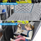 URPOWER 2026 Upgraded Back Seat Extender for Dogs - Large Hard Bottom Dog Car Seat Cover Holds 550lbs, Waterproof Dog Hammock Pet Bed with High-Density Foam Non-Slip Backseat Protector