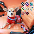 Blueberry Pet Dog Leash Puppy Essentials - 3M Reflective Dog Seat Belt for Car, Adjustable Car Leash Tether for Safe Travel in Cars, Olive and Blue-Gray, 16.5"-25.5", Pet Car Accessory